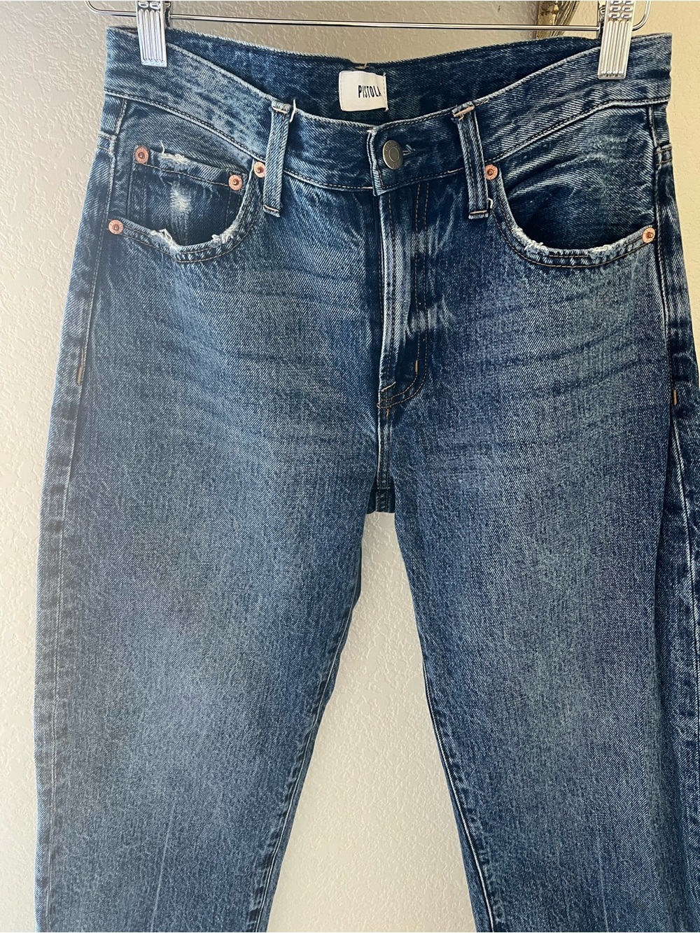 PISTOLA LEXI MID RISE BOWED STRAIGHT JEAN - ARTISAN size 26 - Picture 5 of 10